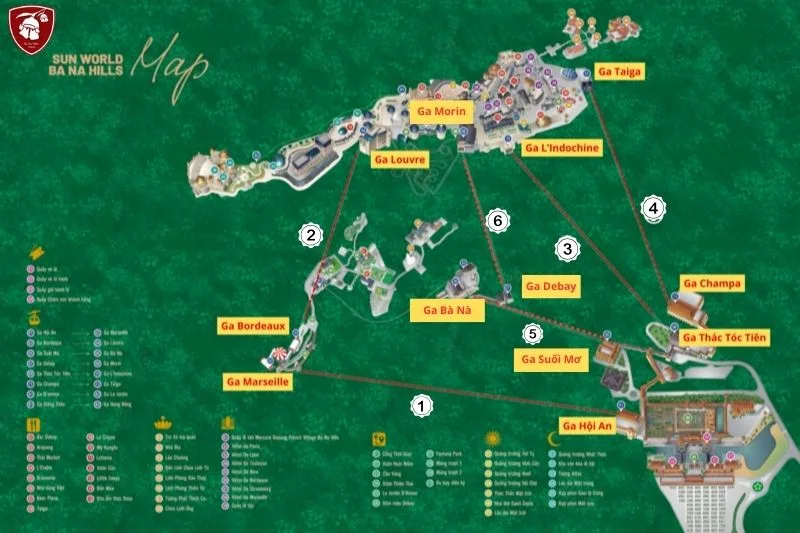 Ba Na Cable Car Routes and Stations Explained